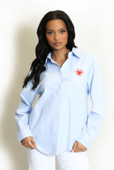 Heart Motif Cotton Shirt 