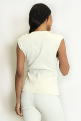 Fine Knit Wrap Top 