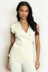 Fine Knit Wrap Top 