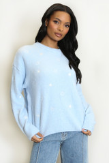 Heart Fluffy Knit Jumper