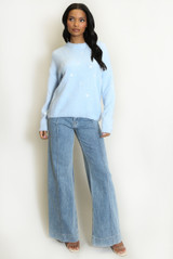 Heart Fluffy Knit Jumper