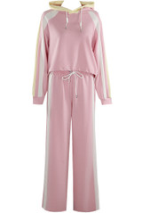 Side Stripe Hoodie And Wide Leg Jogger