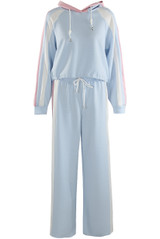 Side Stripe Hoodie And Wide Leg Jogger