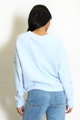 Heart Embroidered Soft Knit Jumper