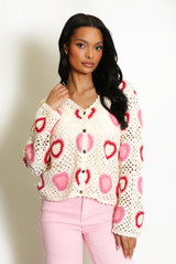 Heart Crochet Cardigan 