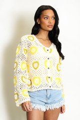 Heart Crochet Cardigan 