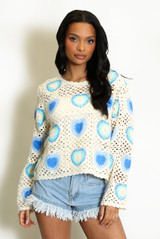 Heart Crochet Jumper