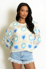 Heart Crochet Jumper