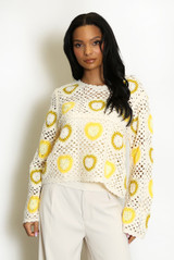 Heart Crochet Jumper