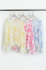 Floral Crochet Jumper