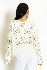 Floral Crochet Jumper