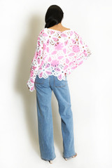 Floral Crochet Jumper