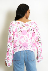 Floral Crochet Jumper
