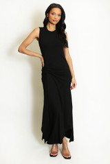 Ruched Detail Midi Dress