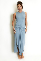 Ruched Detail Midi Dress