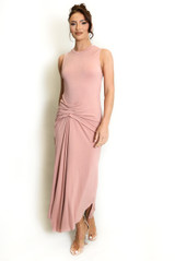 Ruched Detail Midi Dress