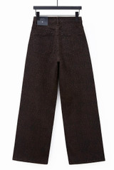 Cheetah Pattern Dad Fit Chocolate Jeans