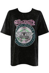 Acid Wash Printed T-Shirt