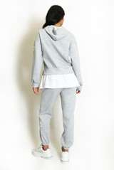 Layered Hoodie and Trouser Set