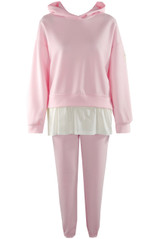 Layered Hoodie and Trouser Set