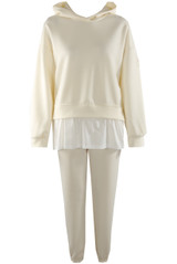 Layered Hoodie and Trouser Set