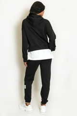 Layered Hoodie and Trouser Set