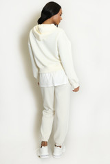 Layered Hoodie and Trouser Set