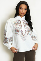 Ethnic Embroidered Blouse