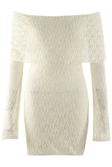 Lace Bardot Mini Dress