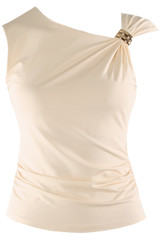 Sleeveless Top With Shoulder Buckle