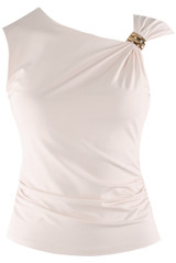 Sleeveless Top With Shoulder Buckle