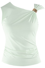 Sleeveless Top With Shoulder Buckle