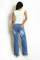 Sleeveless Top With Shoulder Buckle