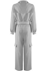 Cropped Hoodie and Cargo Jogger Set