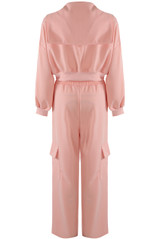 Cropped Hoodie and Cargo Jogger Set