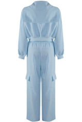 Cropped Hoodie and Cargo Jogger Set