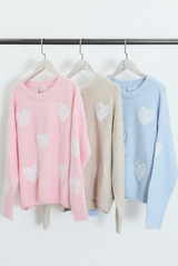 Lace Heart Motif Jumper