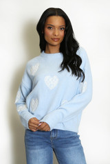 Lace Heart Motif Jumper