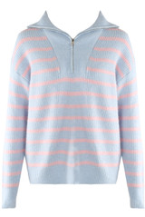 Half Zip Striped Jumper