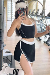 Active Sports Top and Wrap Skort Set