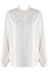 Stripe Blouse With Elasticated Cuff