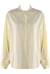 Stripe Blouse With Elasticated Cuff