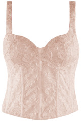 Floral Lace Corset Mesh Top(PRE ORDER)