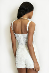 Floral Lace Corset Mesh Top(PRE ORDER)