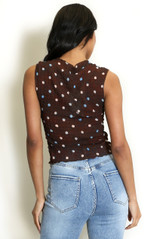 Polka Dots Lace Blouse