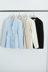 Pleated Waist Hourglass Blazer