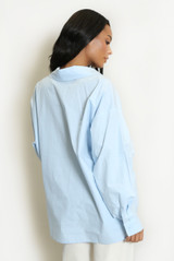 Hearts Embellished Oversized Shirt