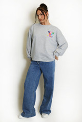 Now Or Never Slogan Sweatshirt