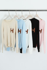 H Motif Long Sleeves Jumper
