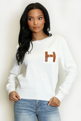 H Motif Long Sleeves Jumper
